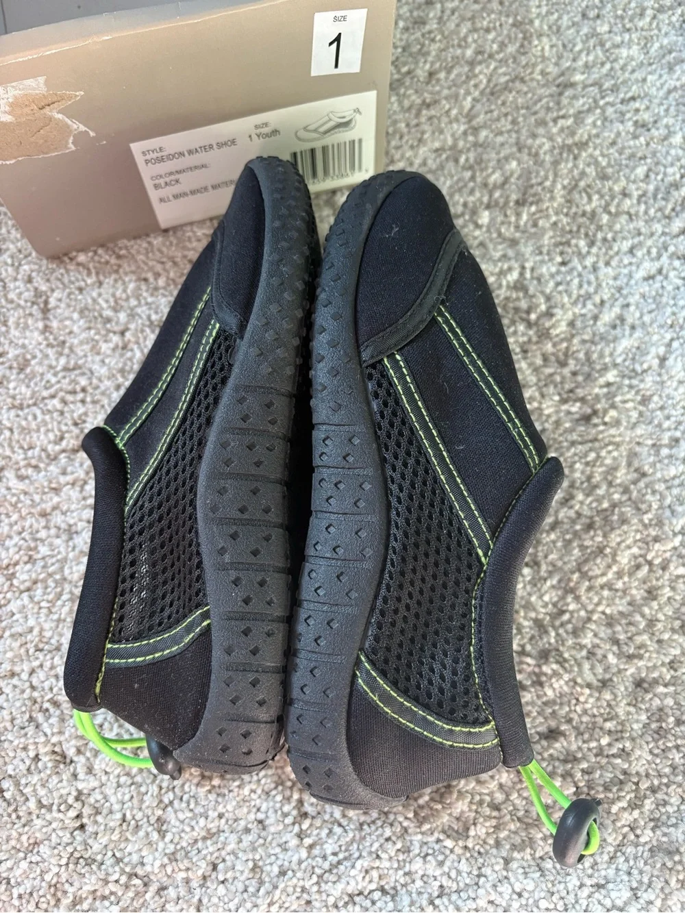 New Crown Vintage Kids m Slip-On drawstring Poseidon water shoes little boy sz 1